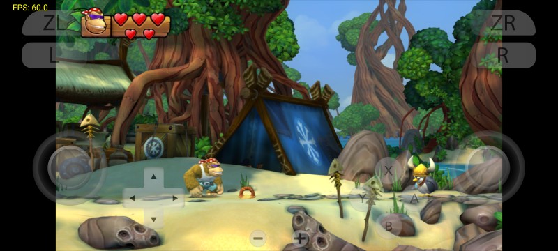 Donkey Kong Country: Tropical Freeze (Samsung Galaxy S20 FE, Mesa Turnip GPU driver)