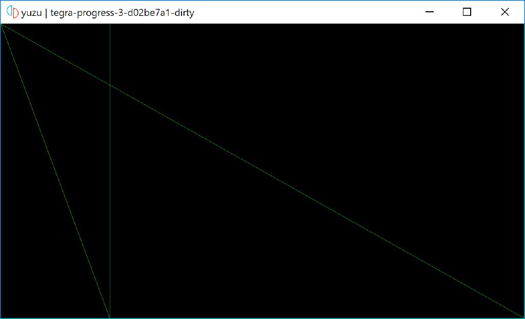 First game rendering triangles (actually SEGA logo) !!