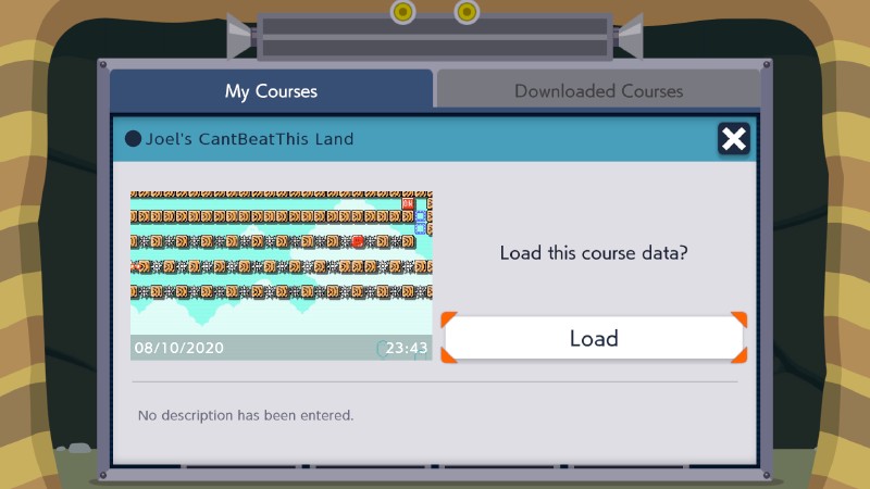 Ohh, this one was my good course! (Super Mario Maker 2)