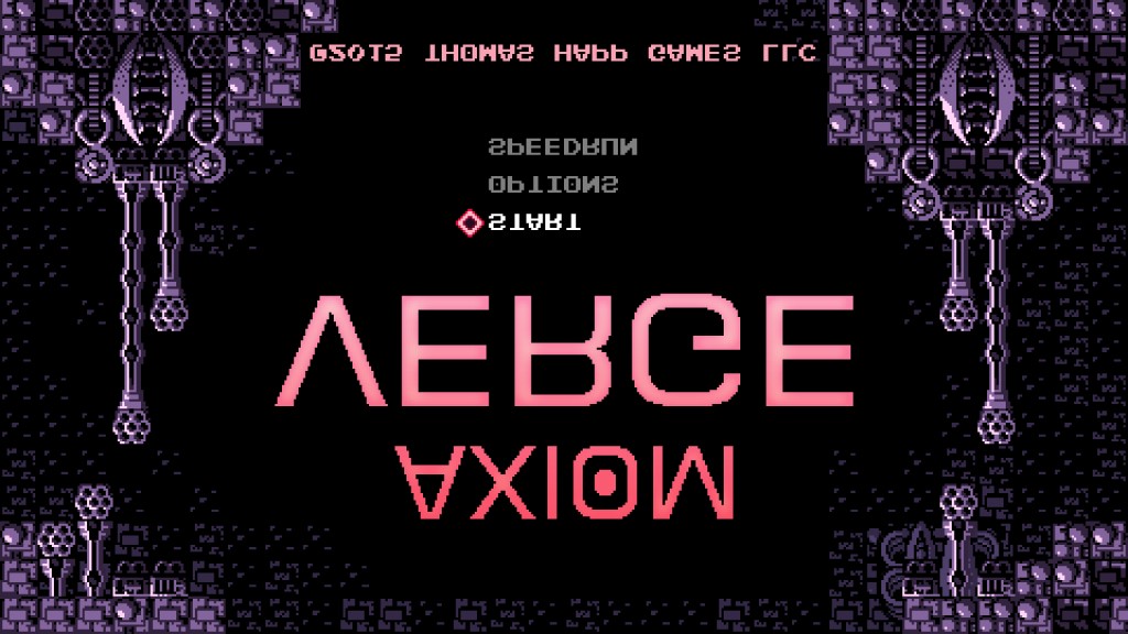 There should be a difficulty mode called upside-down (Axiom Verge)