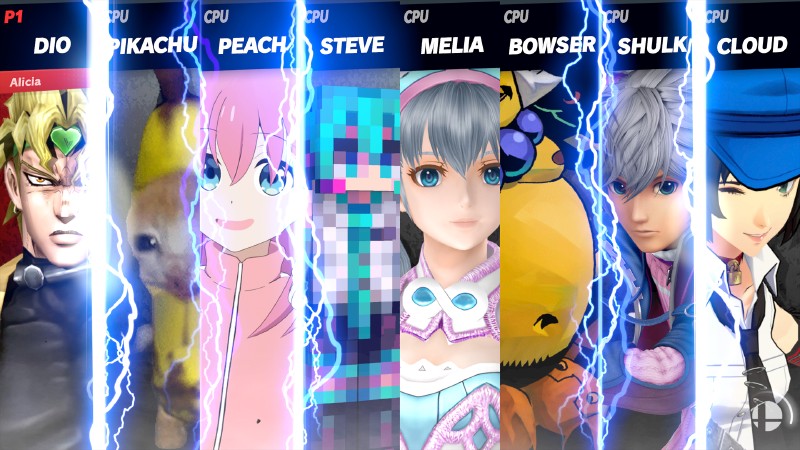 Bocchi-chan vs Melia, the fight of the century (Super Smash Bros. Ultimate)