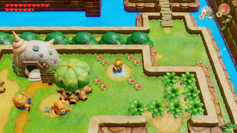 Beware of the dark weeds, legend says rupoors lay there (The Legend of Zelda: Link's Awakening)