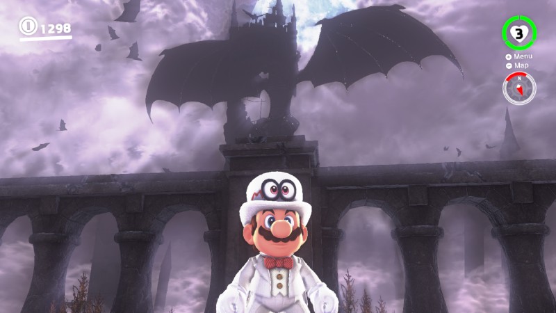 Dark and glitchy (Super Mario Odyssey)