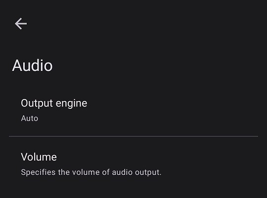  Volume controls