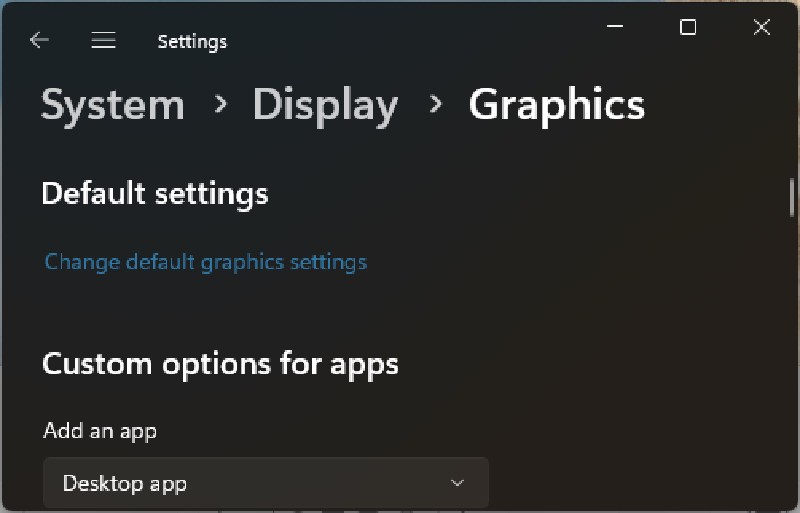 On desktop PCs, Windows 10 fails here by not letting you select which card is which