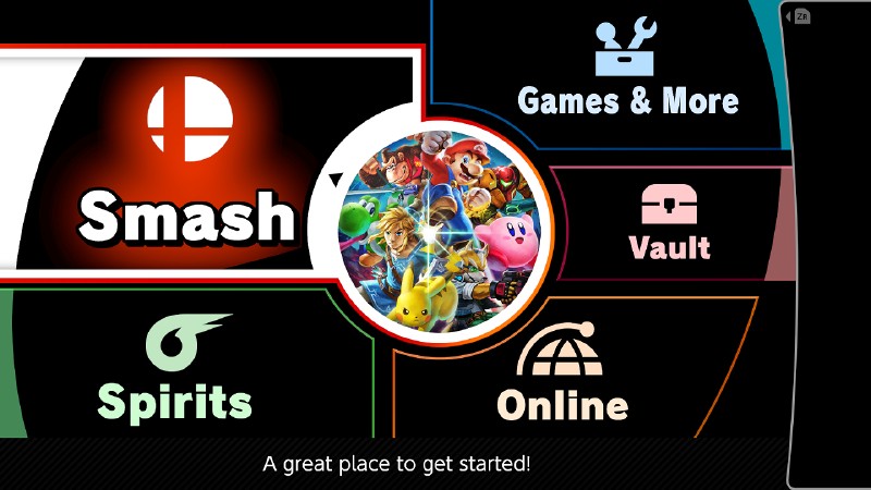 Super Smash Bros. Ultimate's menu (Before & After)