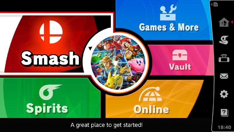 Super Smash Bros. Ultimate's menu (Before & After)