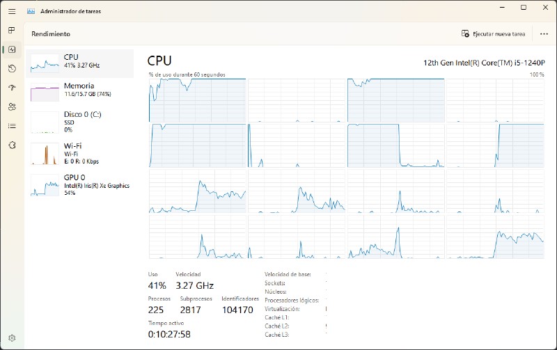 Left: old 1ms precision; Right: current 0.5ms precision. The result comes from your writer’s laptop which runs a Single Language Windows installation, so don’t mind the Spanish. Note that there is a difference in CPU use between the two results