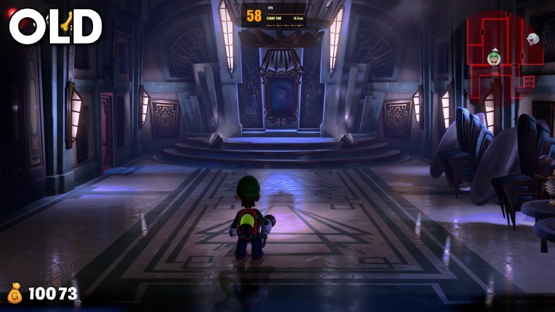 Lighting and stencil shadow corruption is now fixed in Luigi's Mansion 3