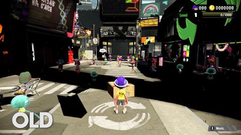 Shadows in Splatoon 2 are now rendered correctly, finally allowing us to admire the beautiful cityscape